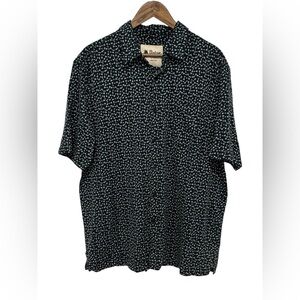 Vintage Silk Circa 1969 Men’s 100% Silk Button Down Size XXL Cocktail Print